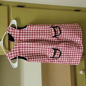 Talbots Kids 6x Pink herringbone dress